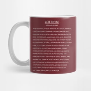 Mom: Resume 2 Mug